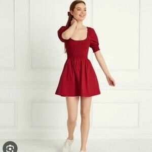 Hill House Naia Nap Red Dress Size: XXS